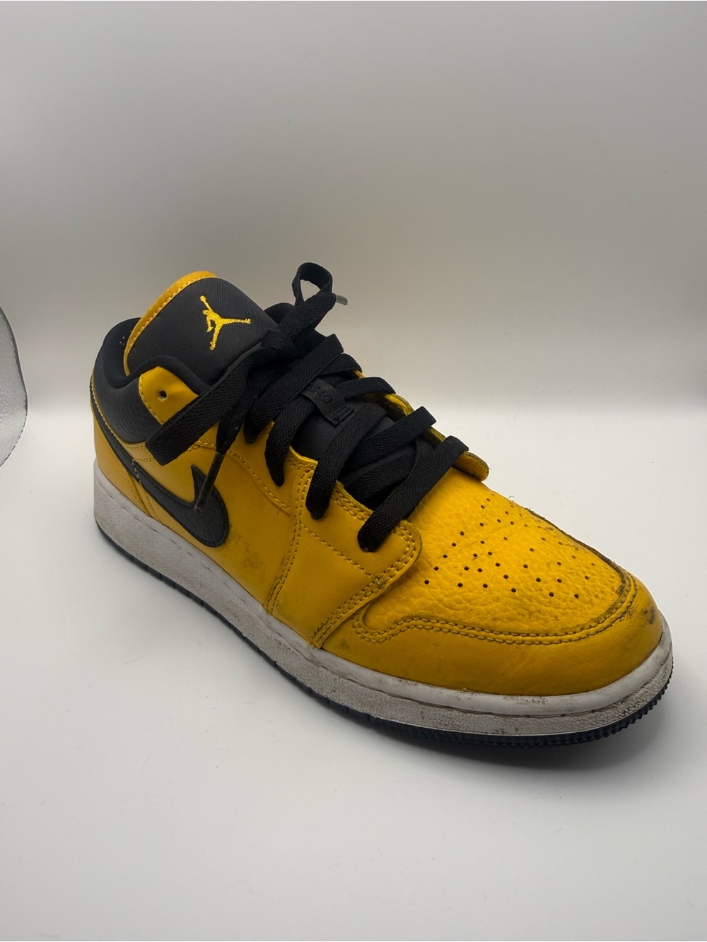 Nike Air Jordan Low Top Sneaker in Yellow and Black